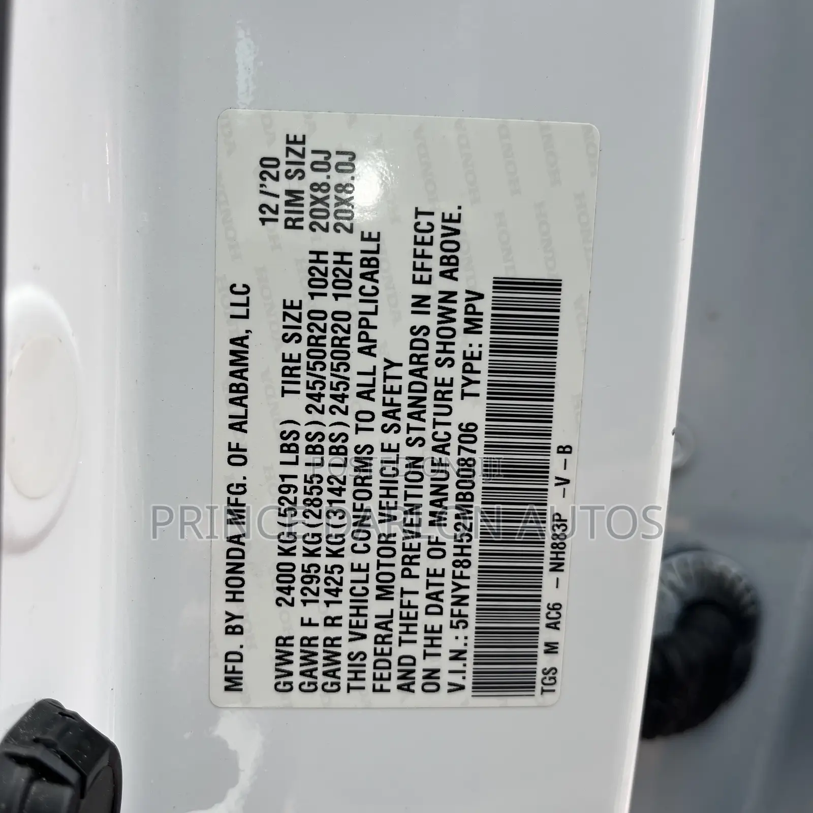Honda Passport EX-L 2021 White