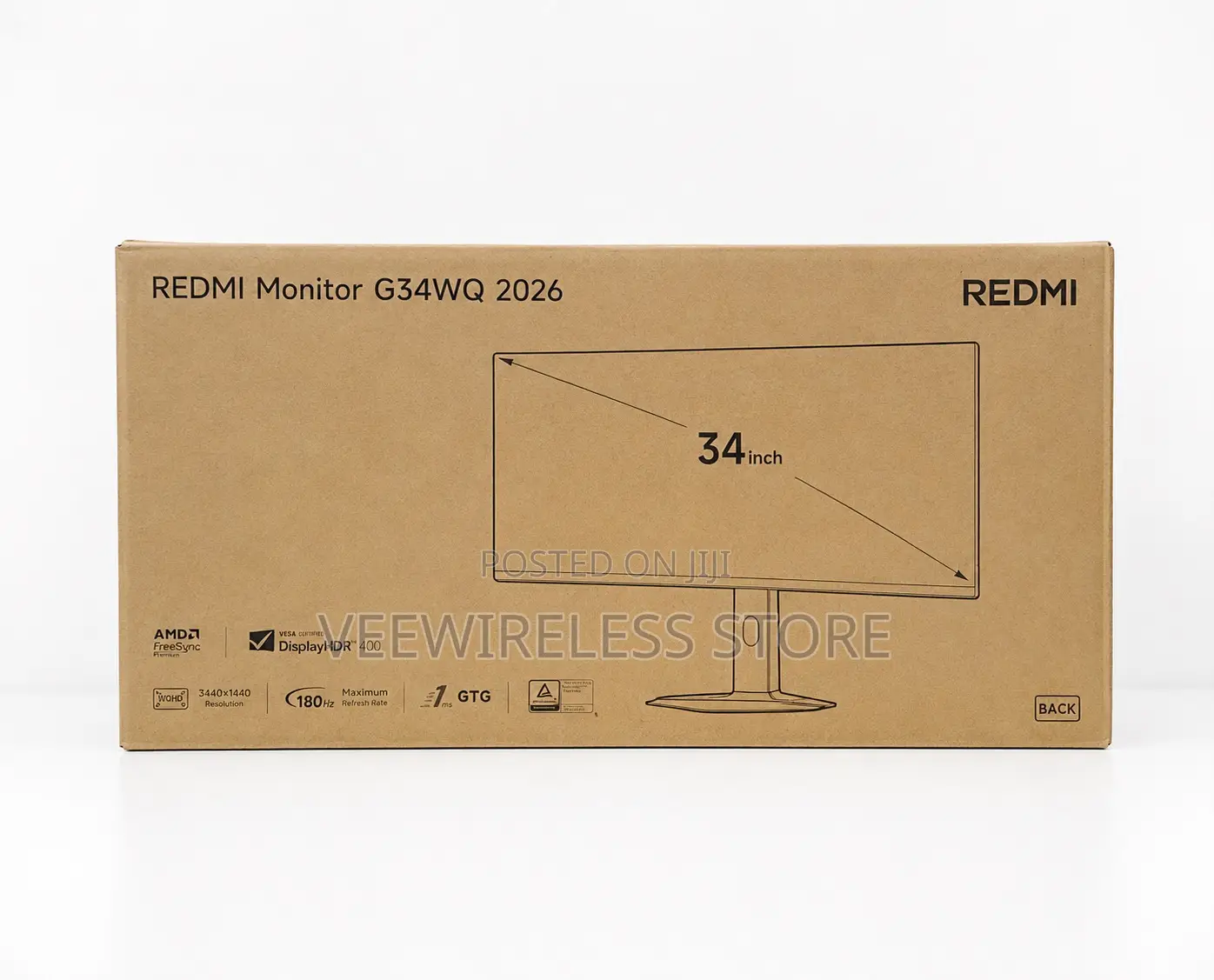 Redmi Curved Gaming Monitor G34wq,34 Inch WQHD Display 2026