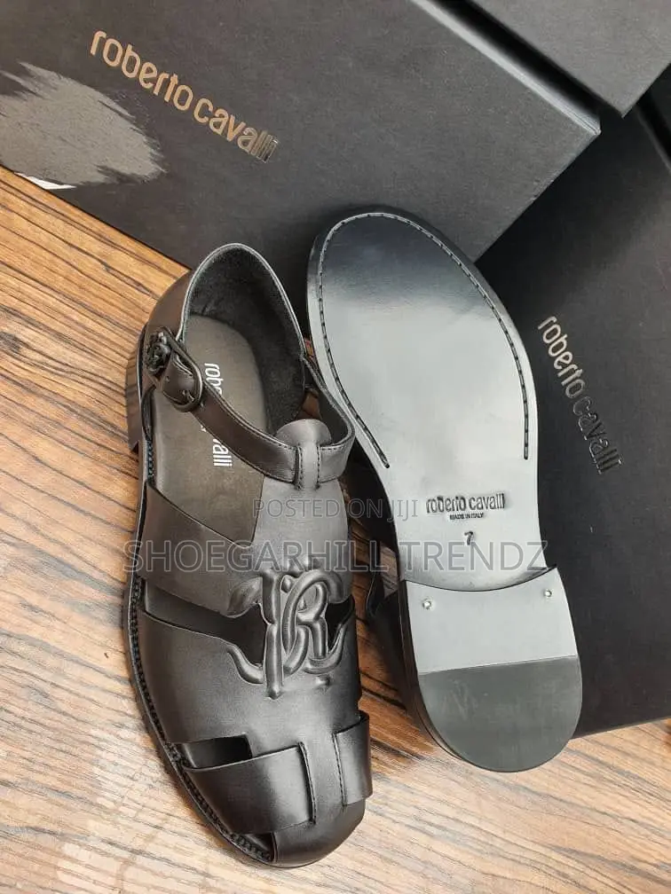 Roberto Cavalli Palm Slippers