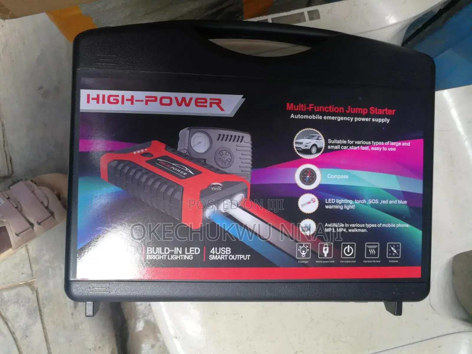 Jump Start Power Bank Car Starter Multifunction Jump Starter