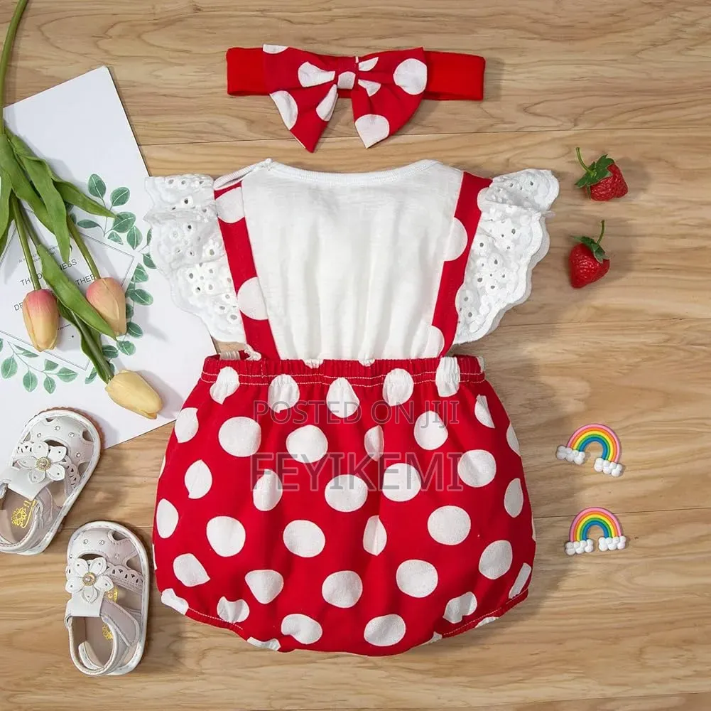 Red Romper Dress for Baby Girl