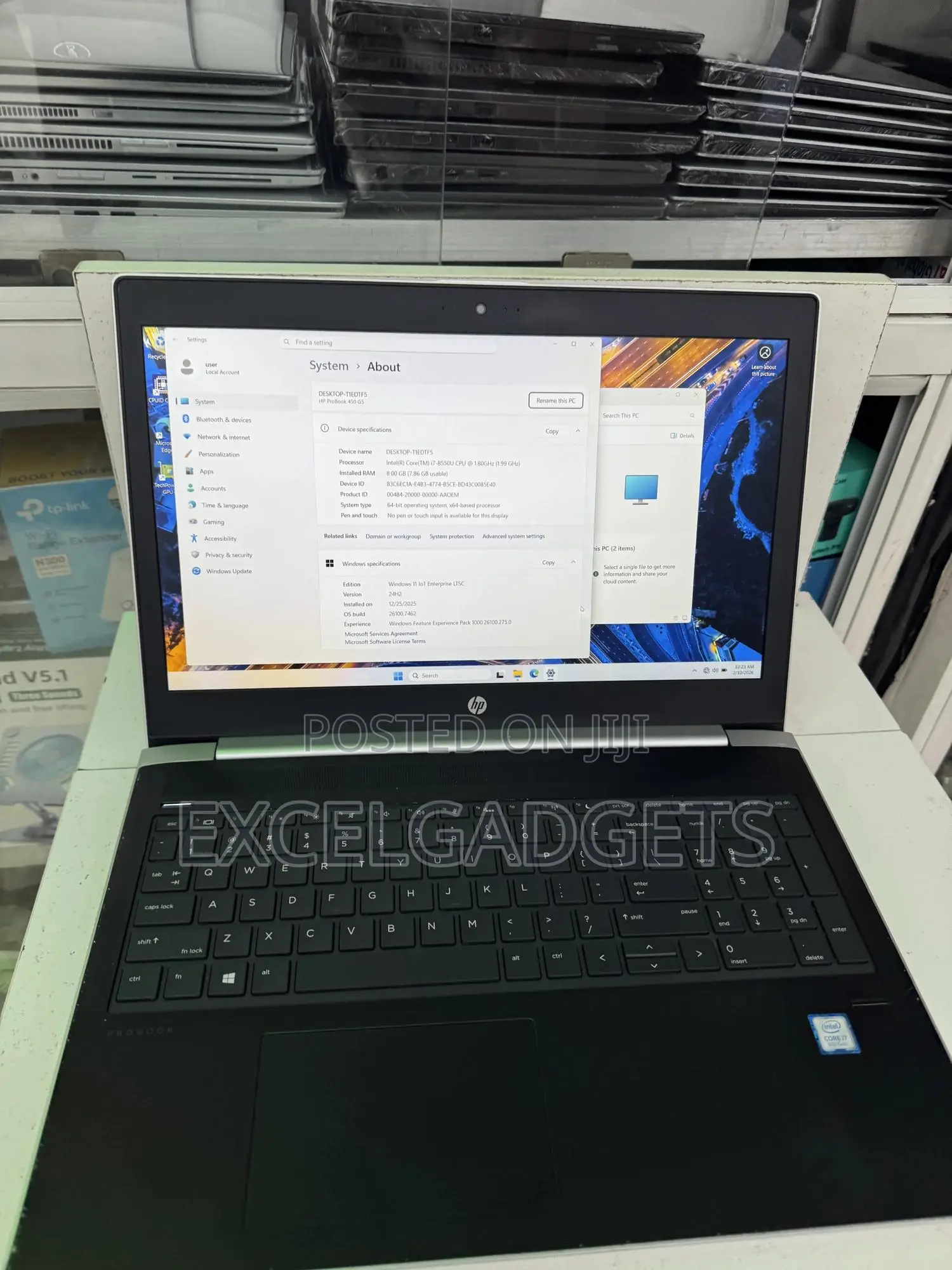 Laptop HP ProBook 450 G5 8GB Intel Core i7 HDD+SSD 256GB