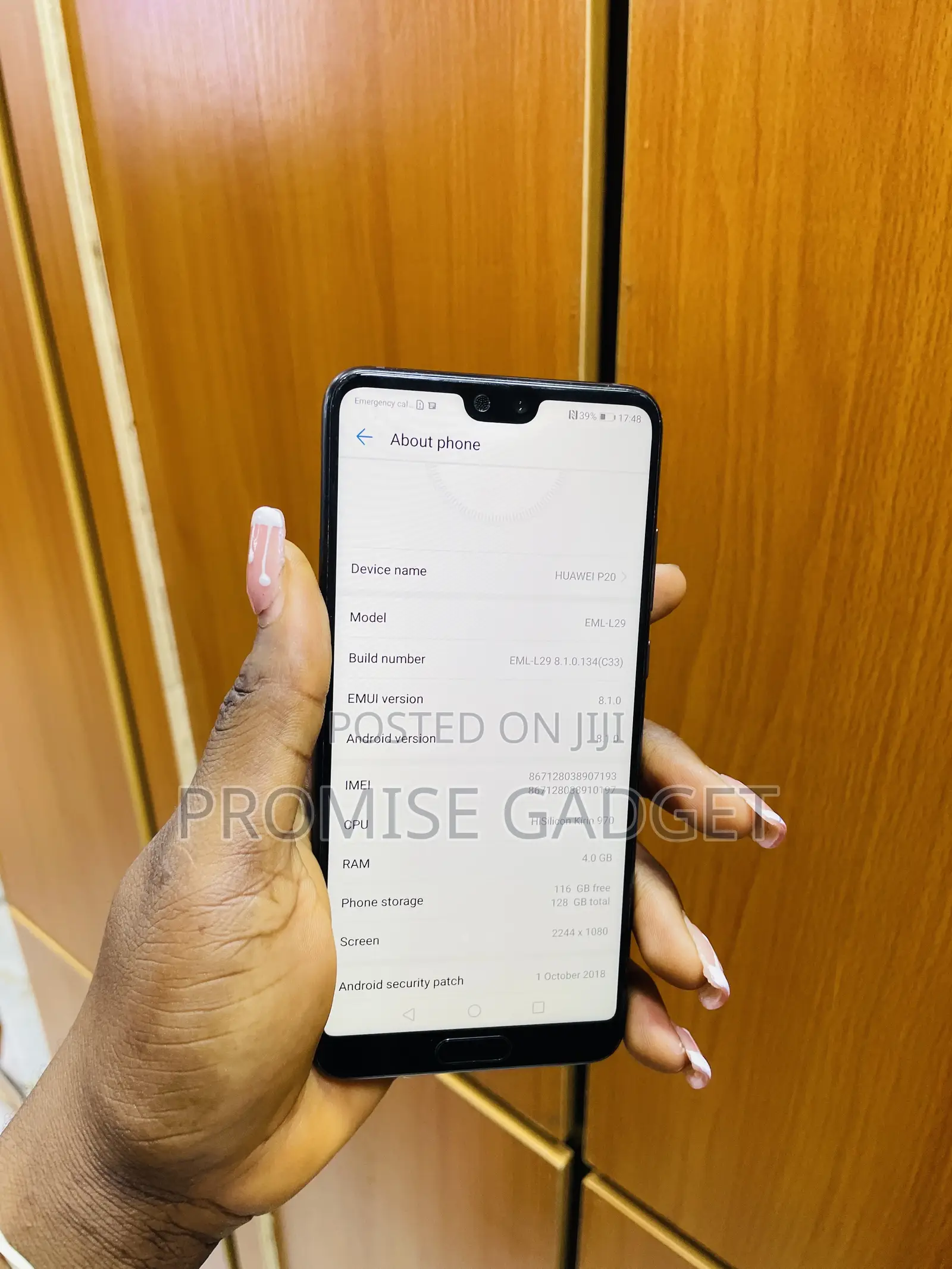 Huawei P20 128 GB Black
