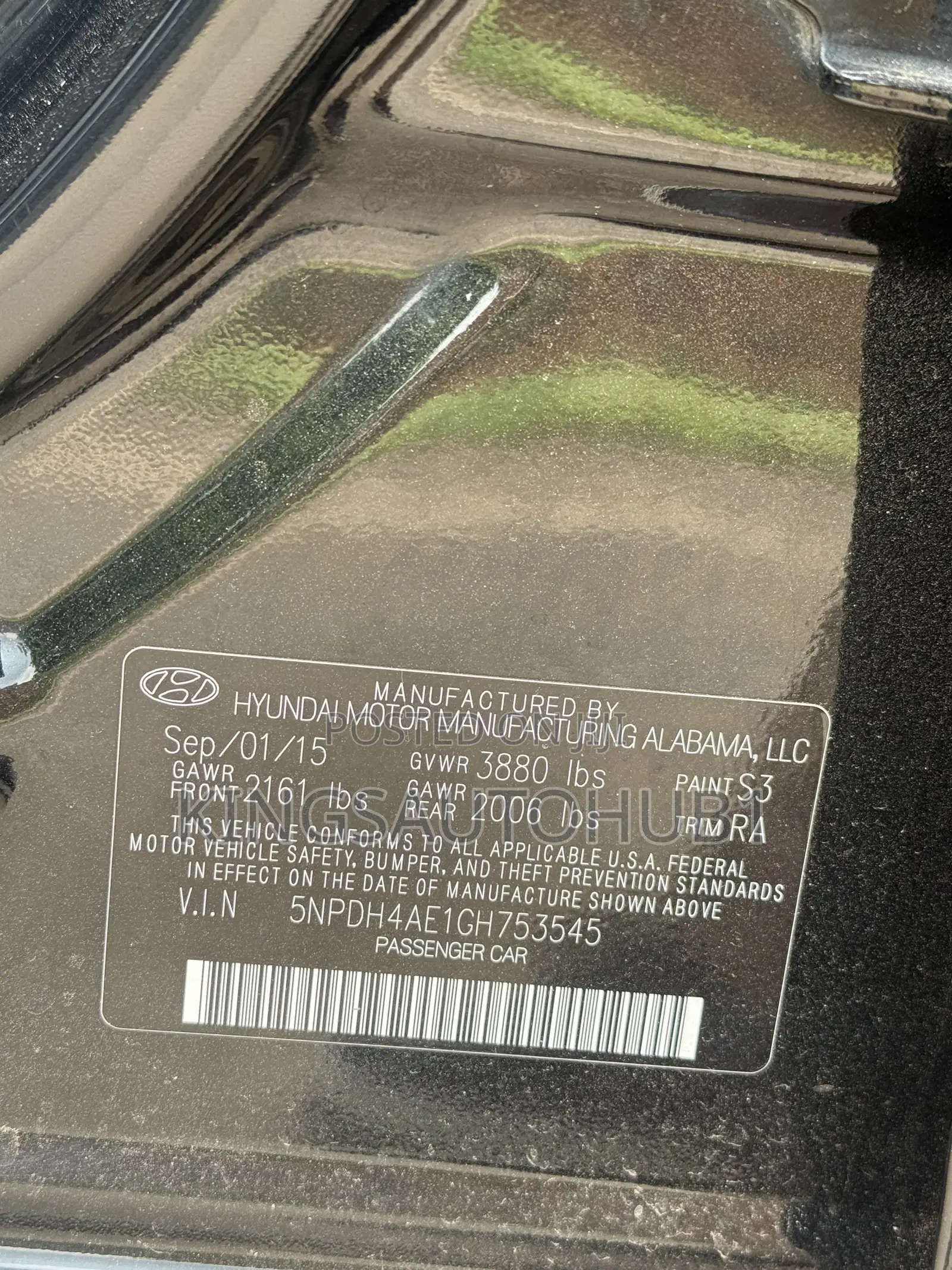 Hyundai Elantra 2016 Black
