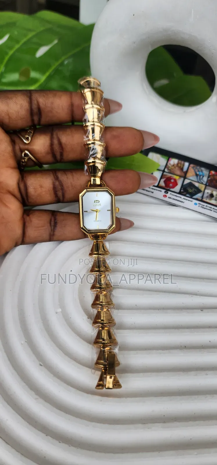 Idis High Quality Female Gold Wristwatch