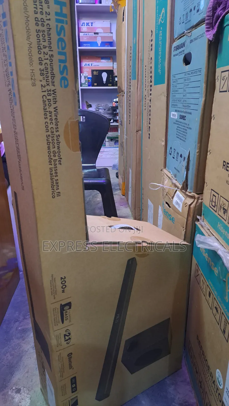 Brand New Hisense 38" 2.1CH 200W Soundbar With Wireless SubwooferHS218