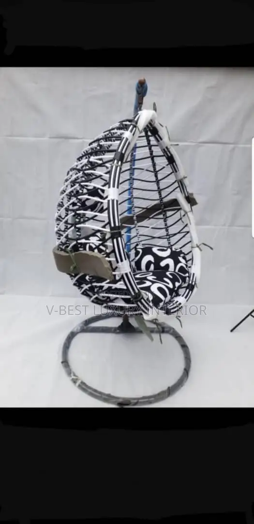 Luxury Rattan Swing Egg Chair – Indoor Outdoor Comfort