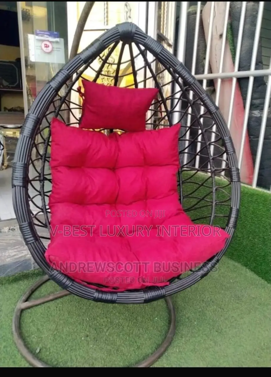 Luxury Rattan Swing Egg Chair – Indoor Outdoor Comfort