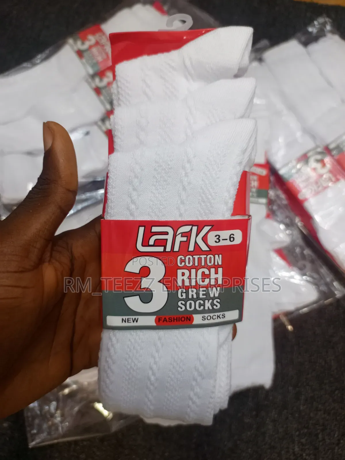 3-in-1 Lark Cotton Rich Kneel Length Socks