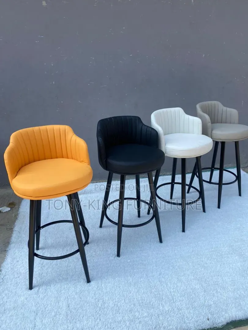 Faux Leather Bar Stools Bar/ Kitchen Stool/Chair With Long Legs .