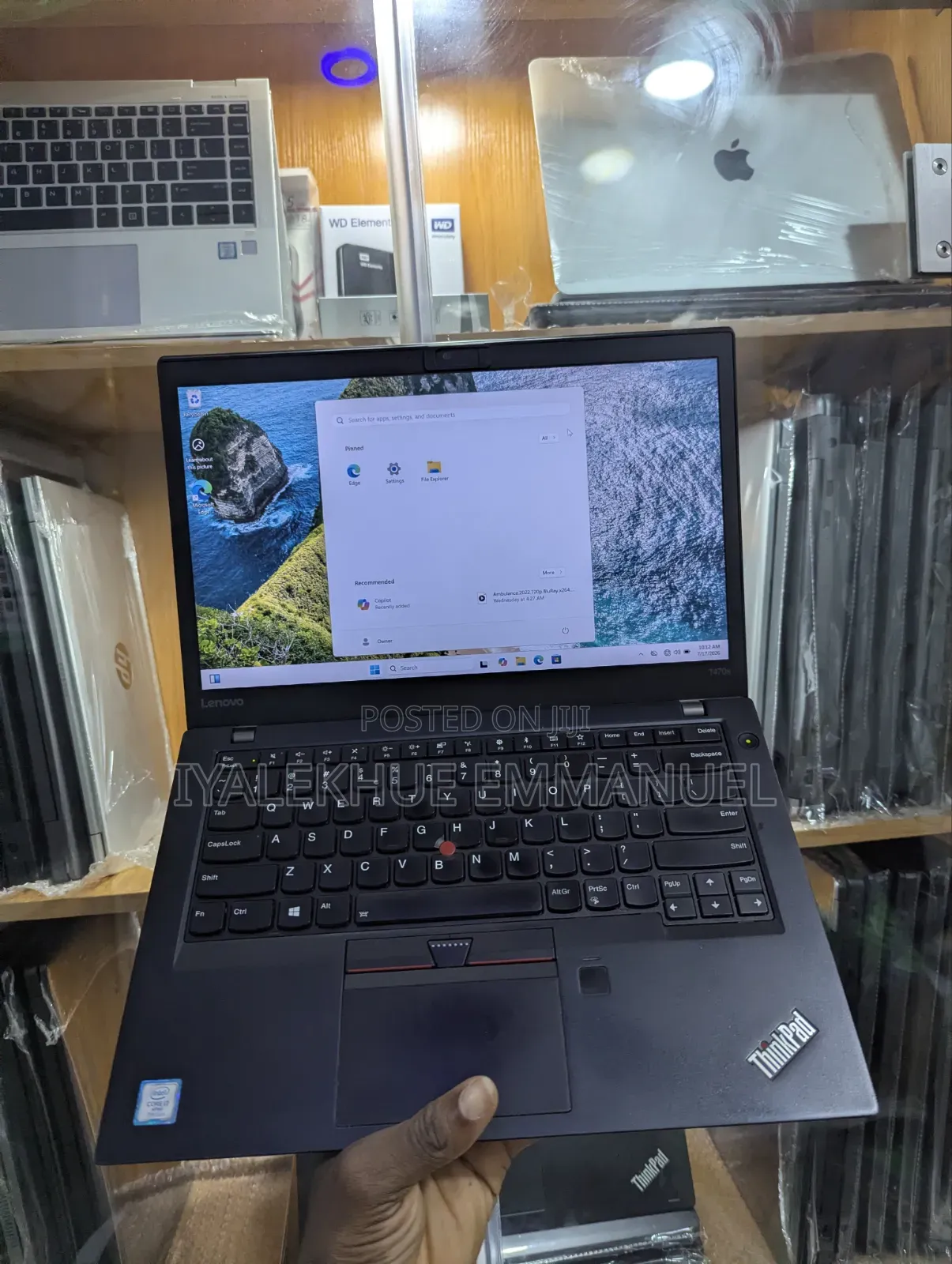 Laptop Lenovo ThinkPad T470s 8GB Intel Core i7 SSD 256GB