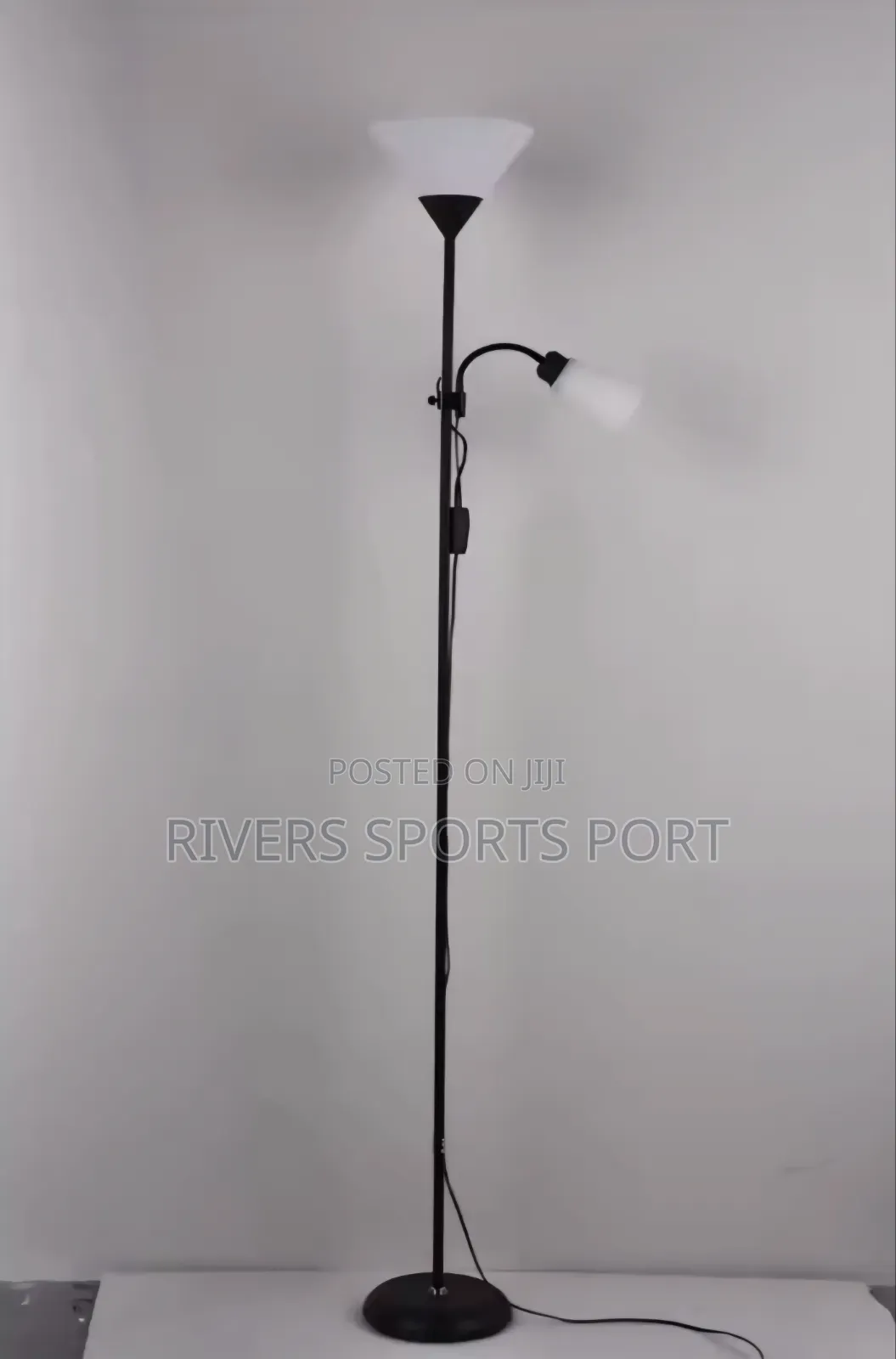 6ft Modern 2 Head Standing Floor Lamp for Living Room