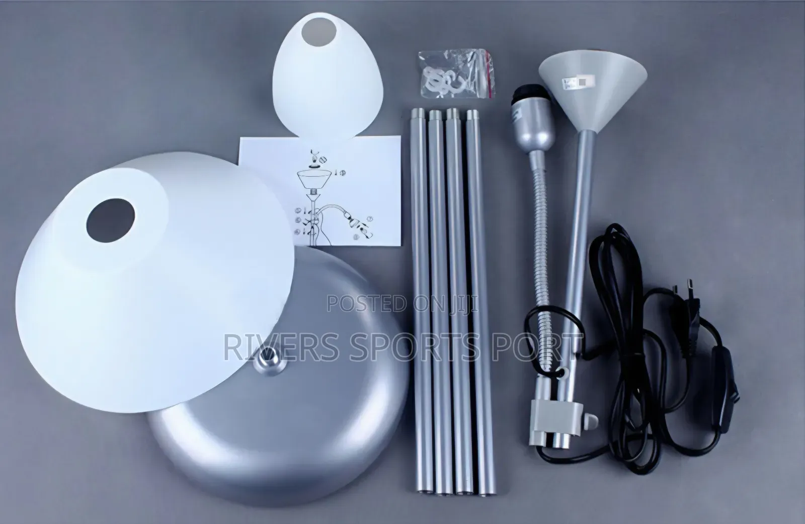 6ft Modern 2 Head Standing Floor Lamp for Living Room
