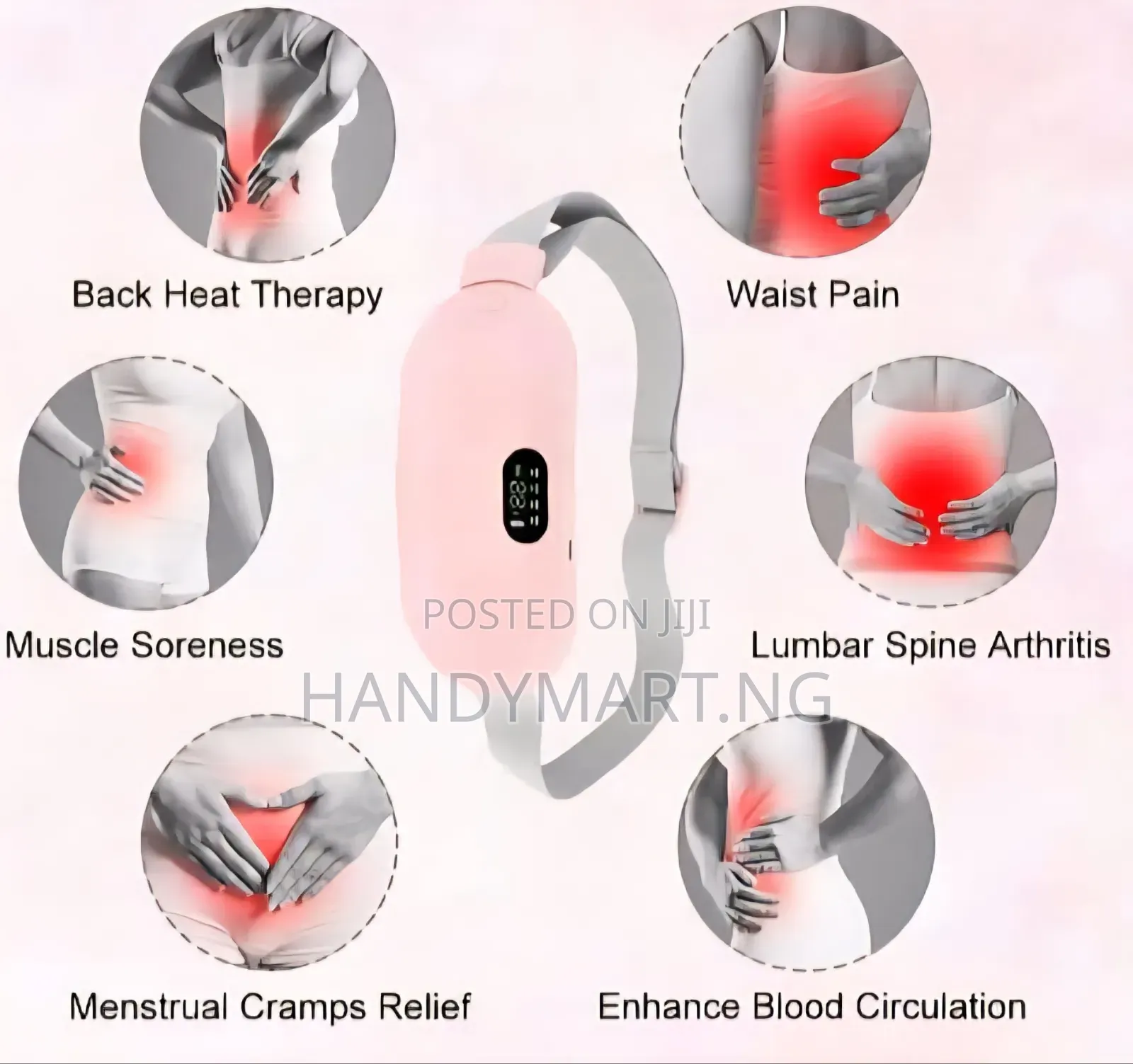 Cordless Electric Menstrual Heating Pad Abdominal Massager Belt 20%OFF