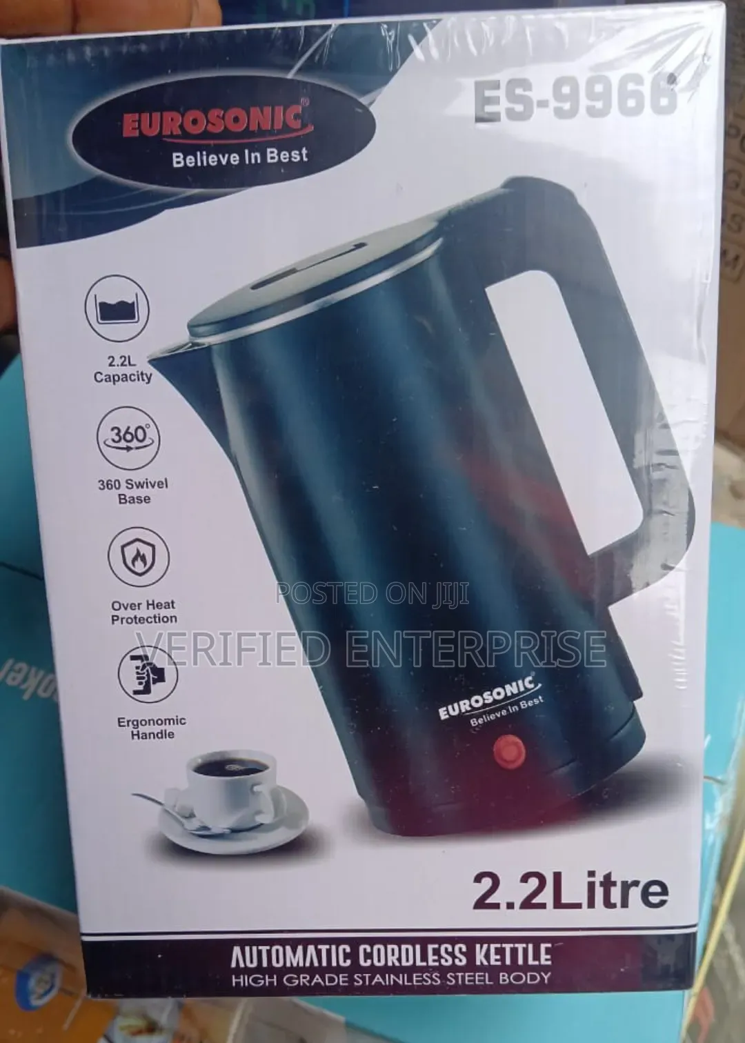 Eurosonic Electric Kettle - 2.2L