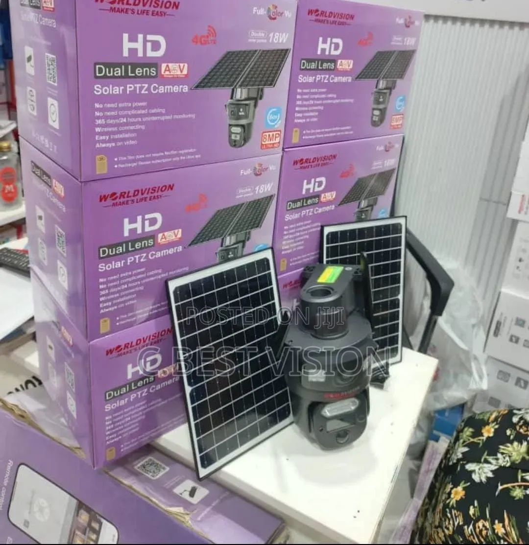 SD650 Ubox Dual Lens Camera 4G Camera With Double Solar Panel.