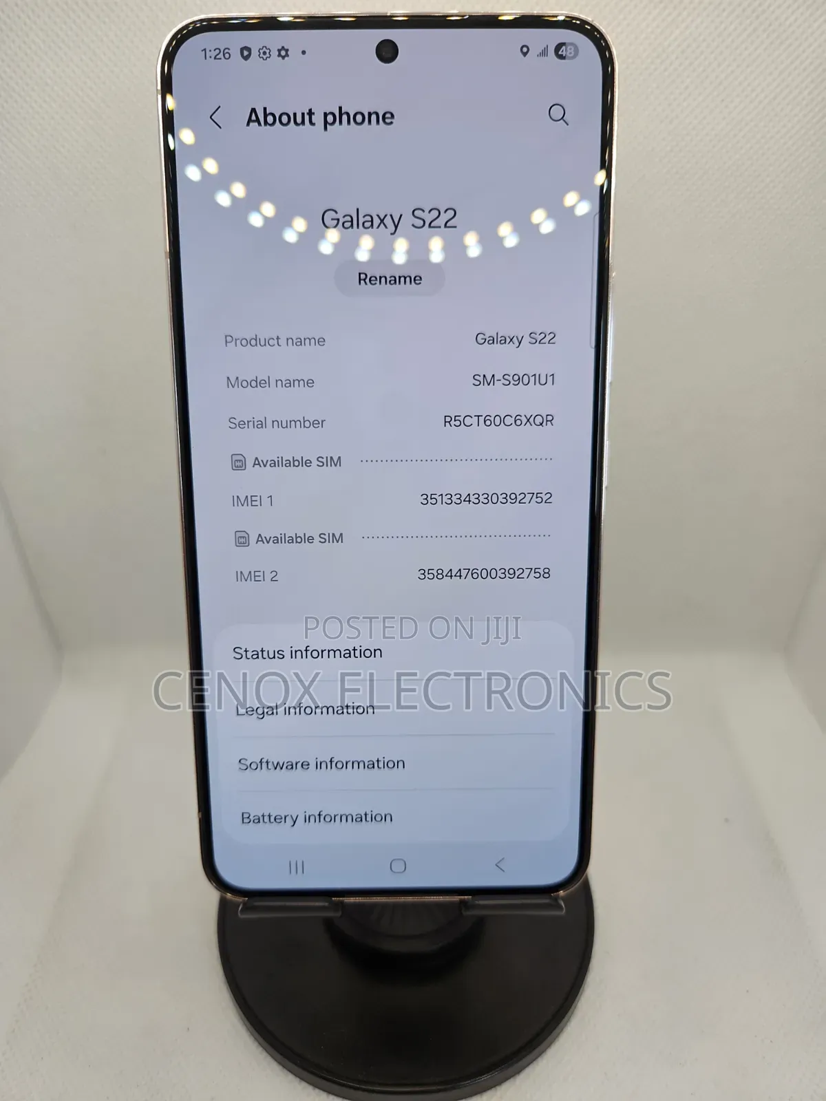 Samsung Galaxy S22 5G 128 GB Black