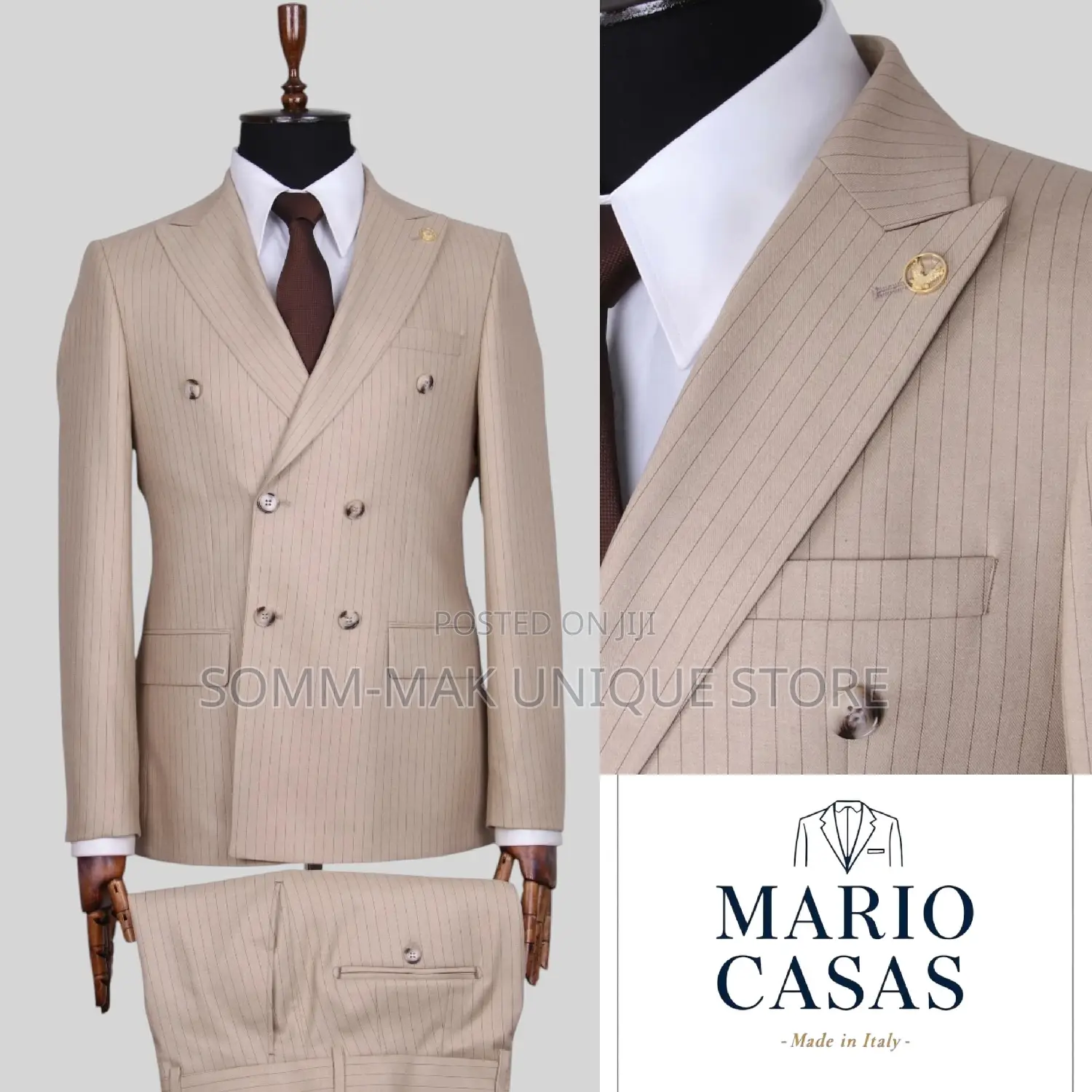 Men Executive Italian Suit Black - Mario Casas