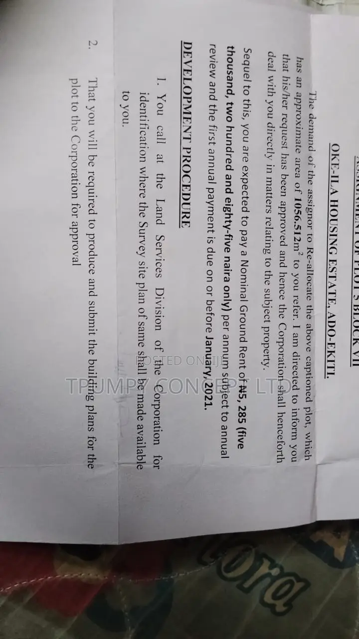  HOT PROPERTY ALERT! 6 Plots of Prime Land for Sale in Ado-Ekiti