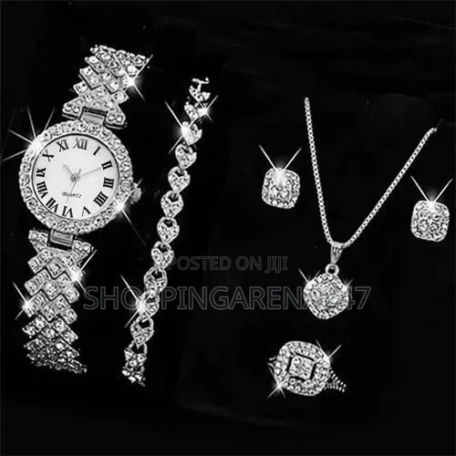 Women's Watch,Ring,Necklace,Earrings Bracelet Set