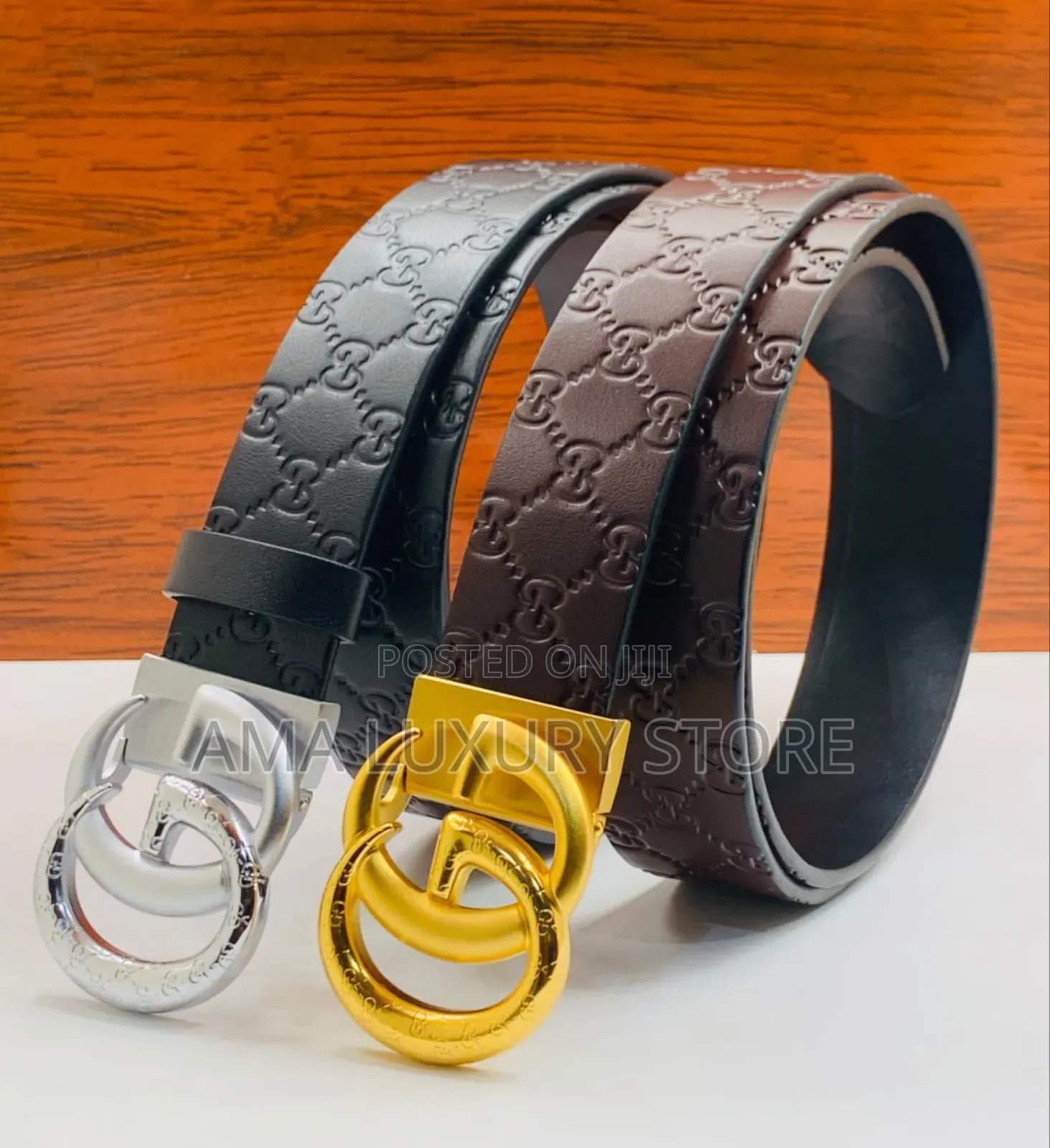 Versace/Gucci Luxury Men Leather Belt –Stylish, Durable High Quality