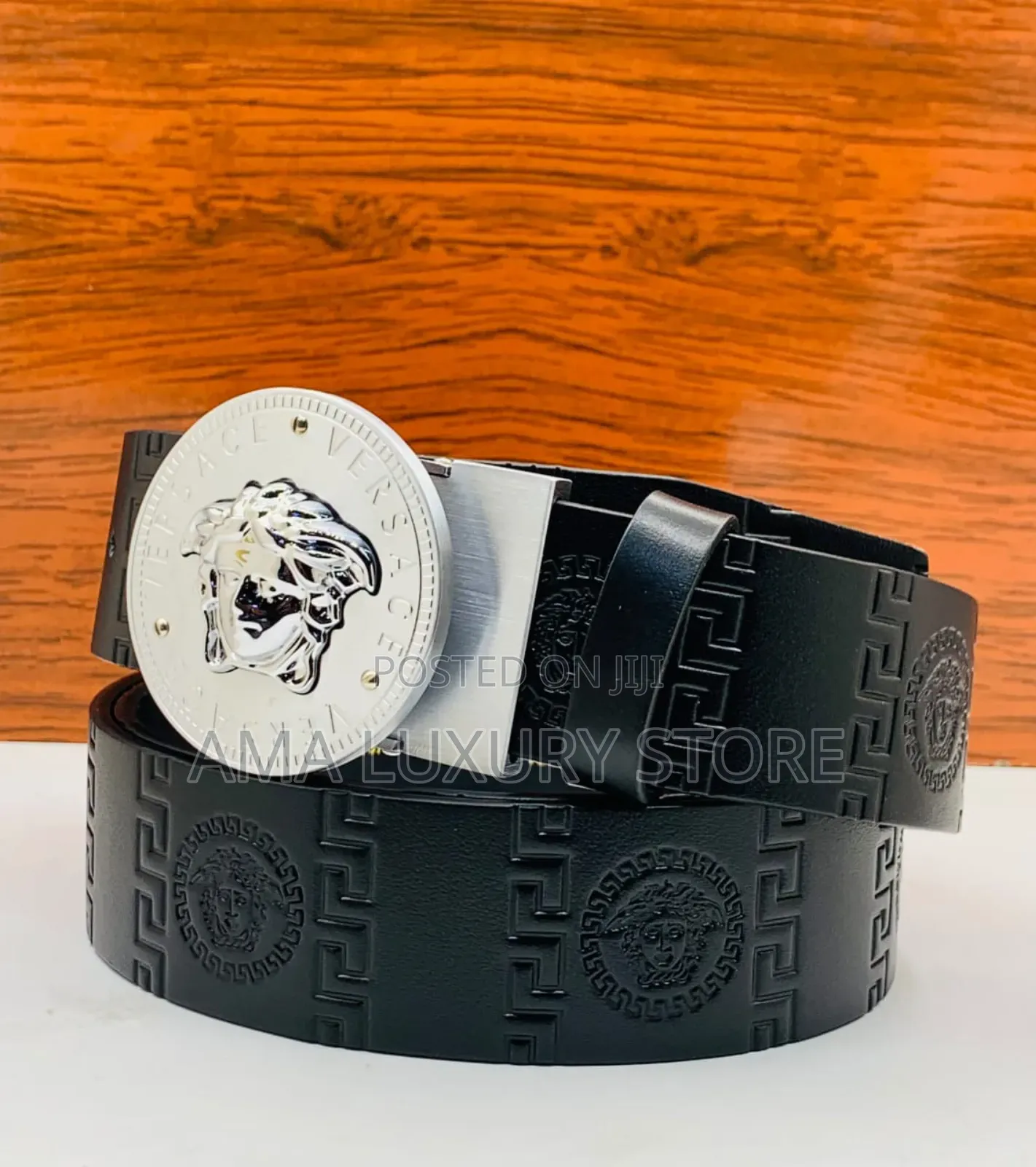 Versace/Gucci Luxury Men Leather Belt –Stylish, Durable High Quality