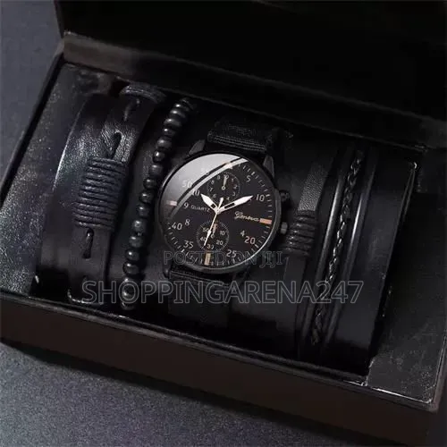 Men's 4 in 1 Wrist Watch,Band Set(Without Box)