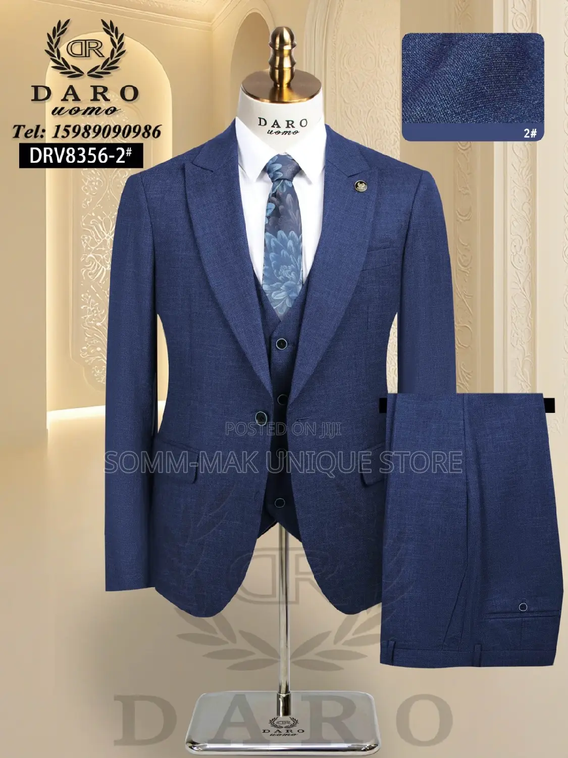 Black Smart Men's 3 PCS Suit