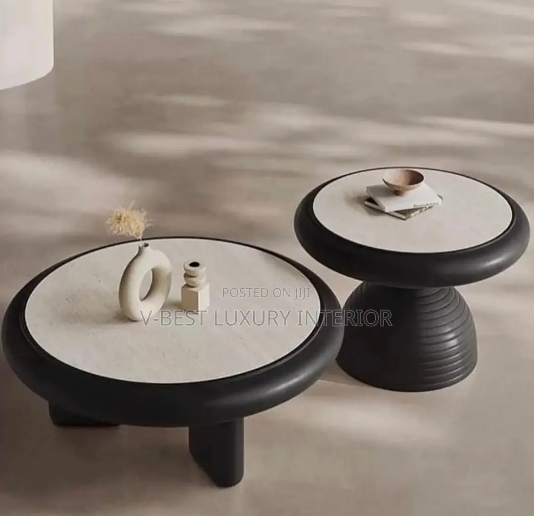 Minimalist Travertine Coffee Table Set – Luxury Designer Centrepiece