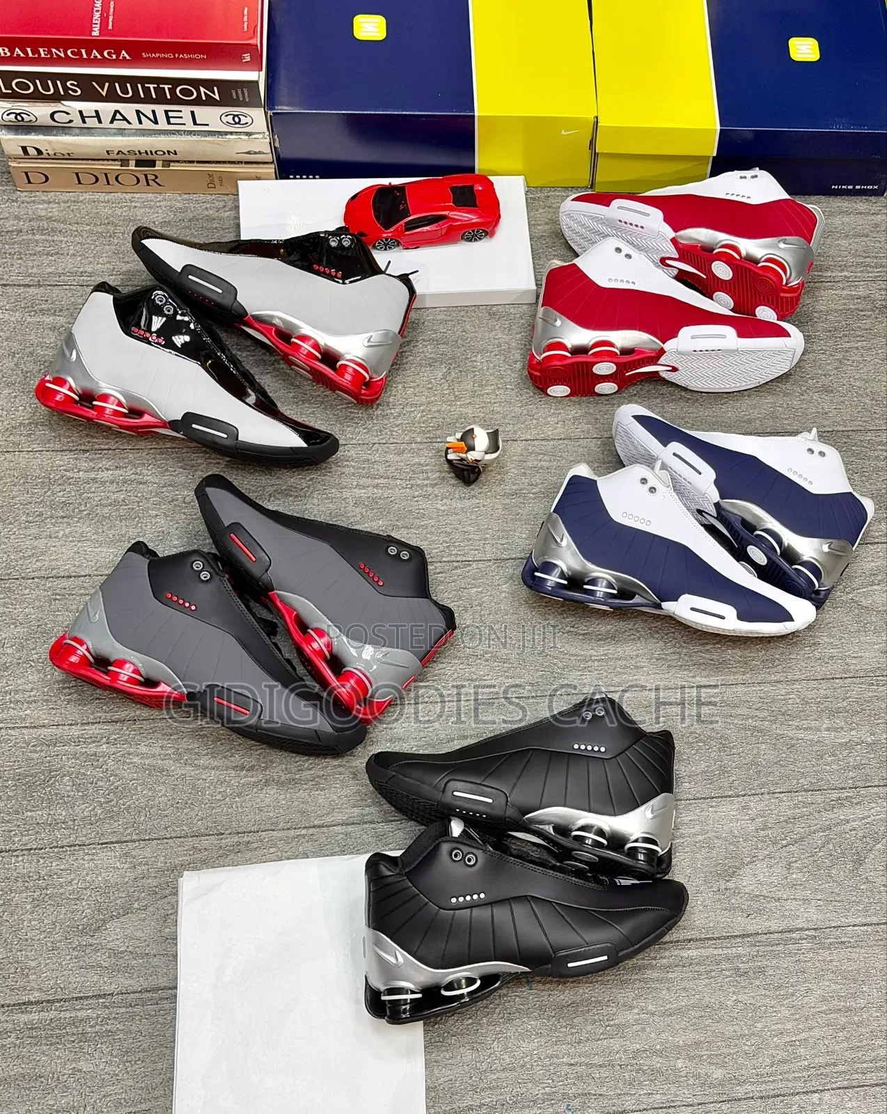 Nike Shox Bb4 Iron Black Sneakers Size 40-45