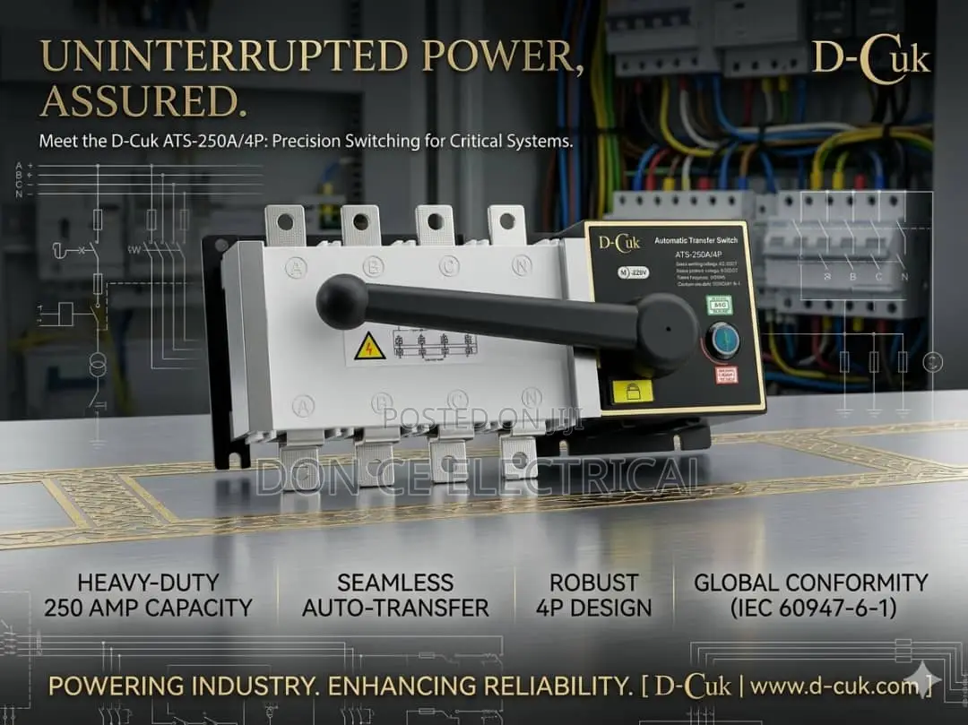 250AMPS Automatic Change Over Switch