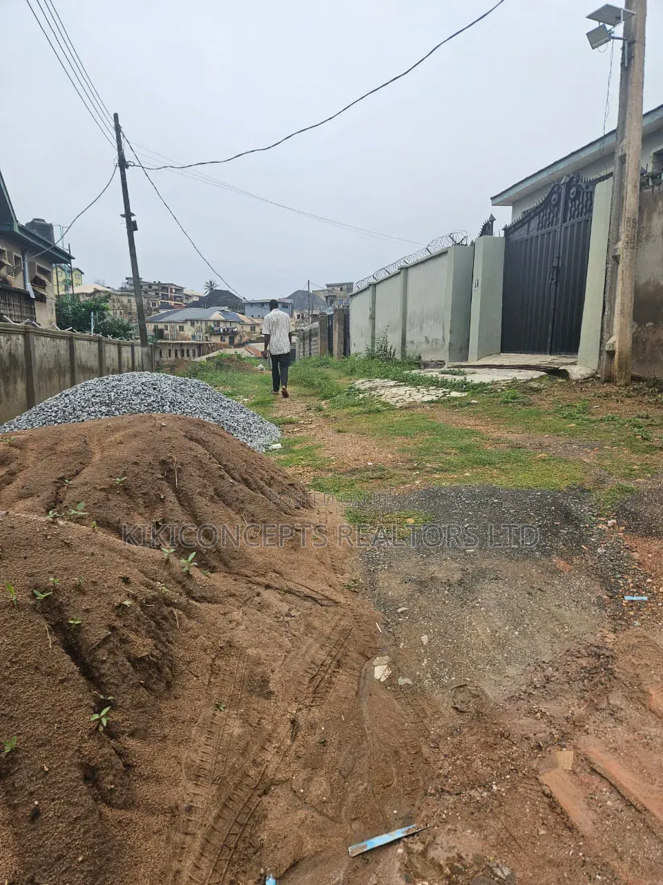 Above a Plot of Land Fully Fenced and Gated at Ayegoro