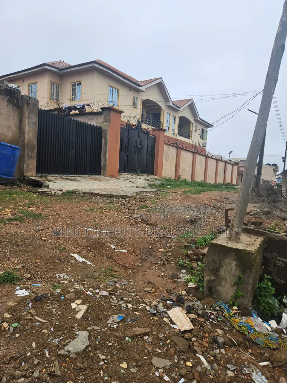 Above a Plot of Land Fully Fenced and Gated at Ayegoro