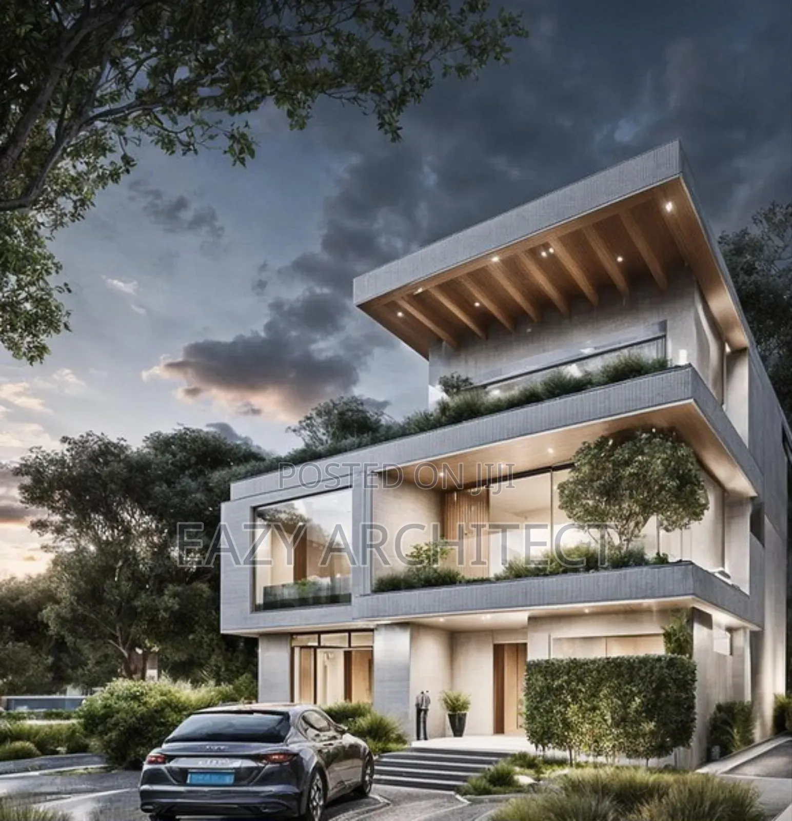 High-Rise Apartment Building Design/ Complete Architectural Drawing