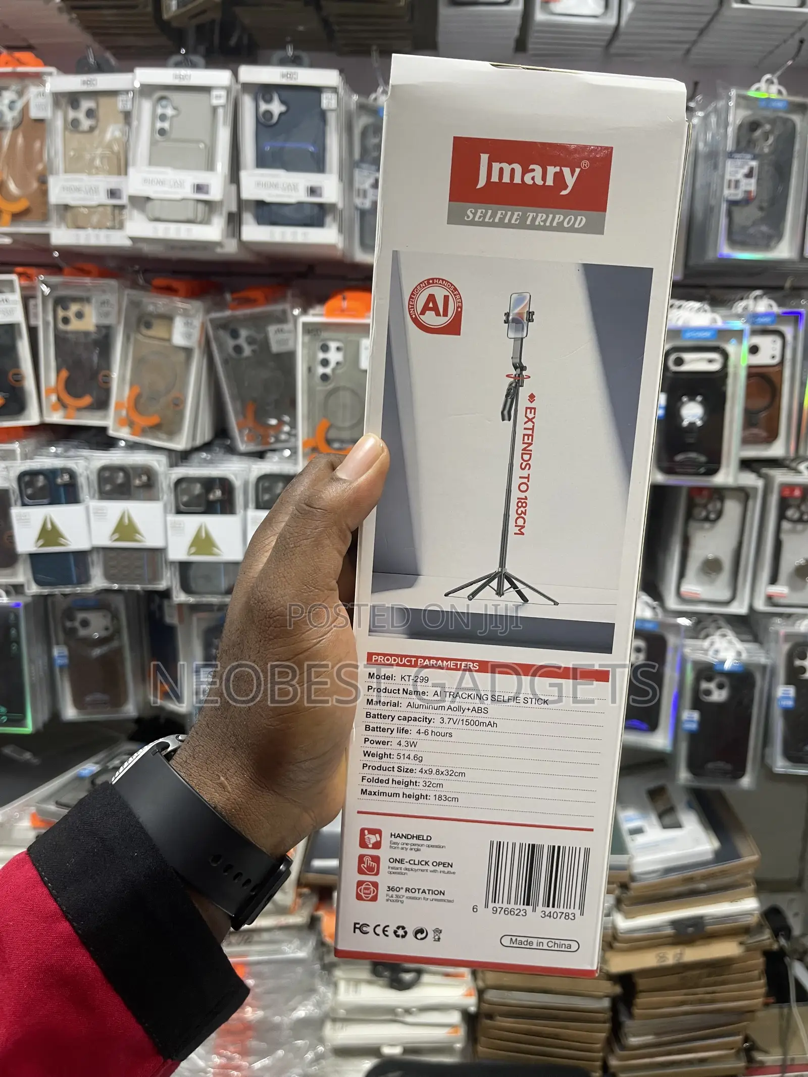 JMARY KT-299 AI Tracking Selfie Tripod