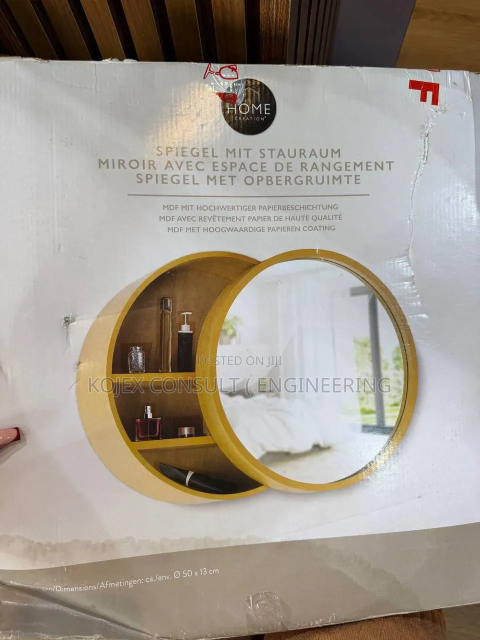 Luna Wooden Storage Mirror Elevate Your Wall With This Beauty