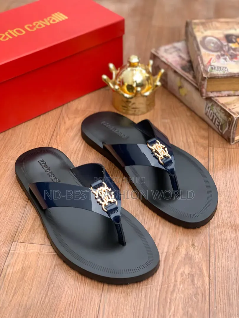 Pure Leather Men's Slippers