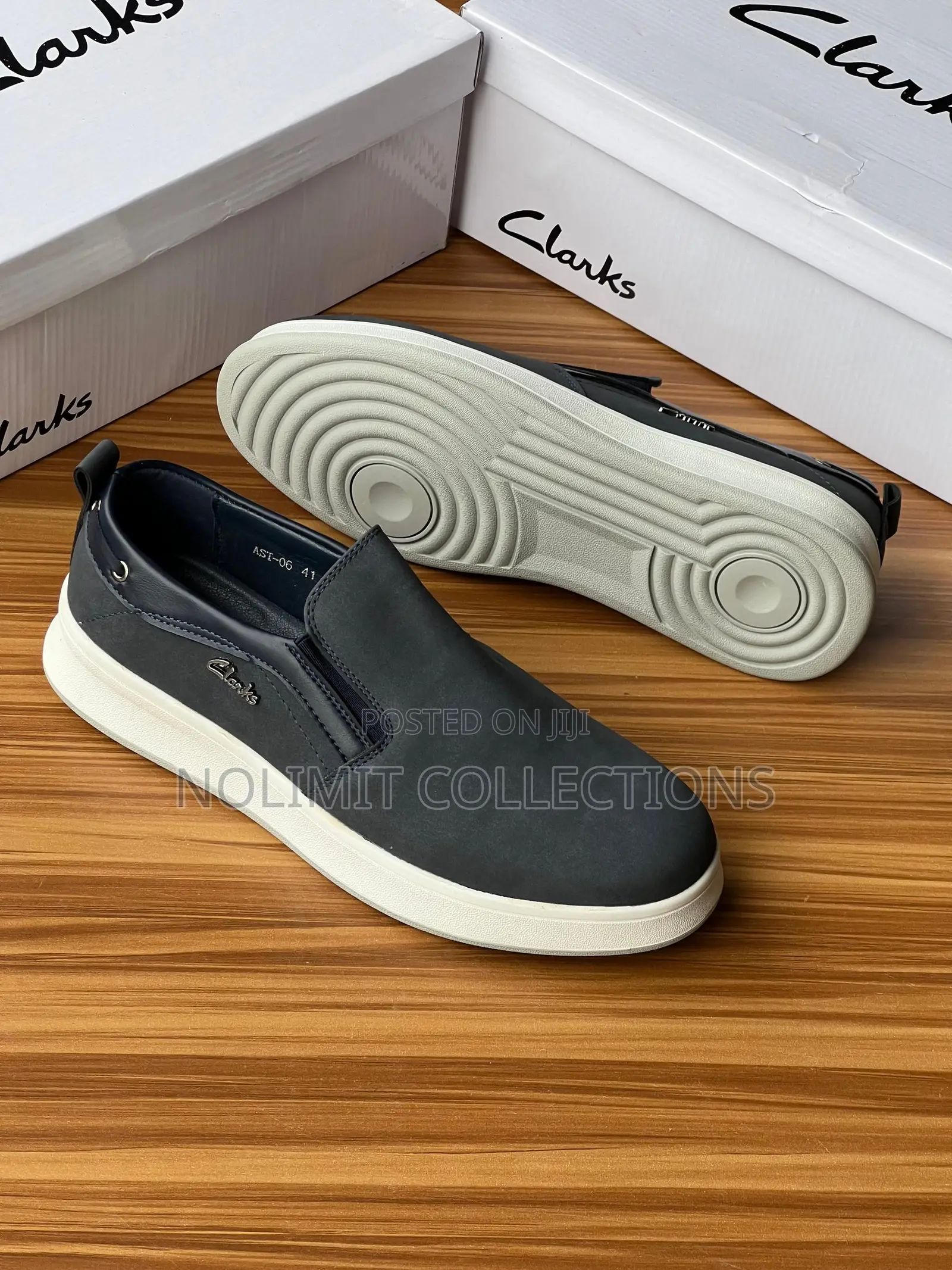 Clarks Men's Slip on Sneakers With White Soles Classic