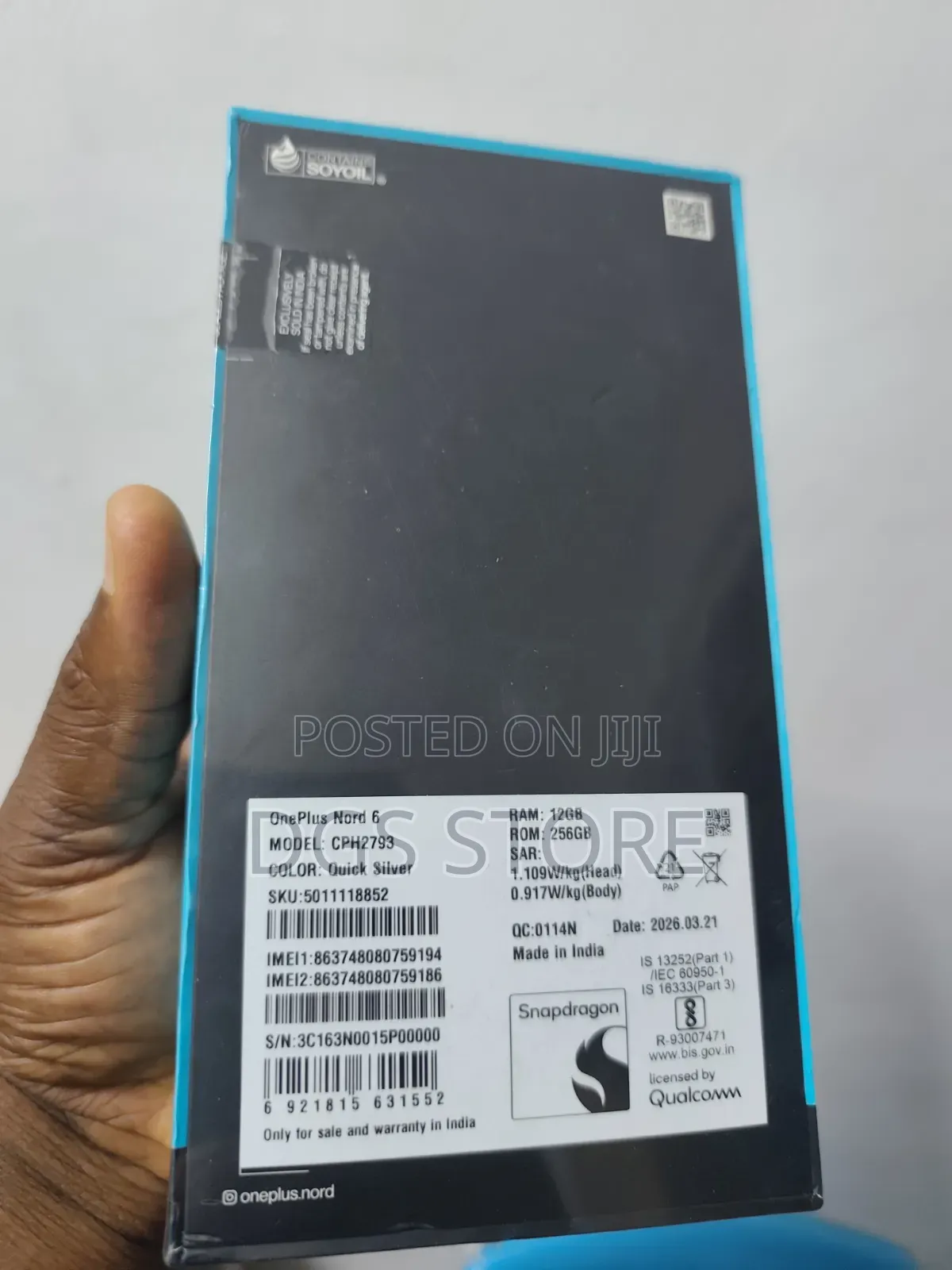 New OnePlus Nord 6 256 GB Silver