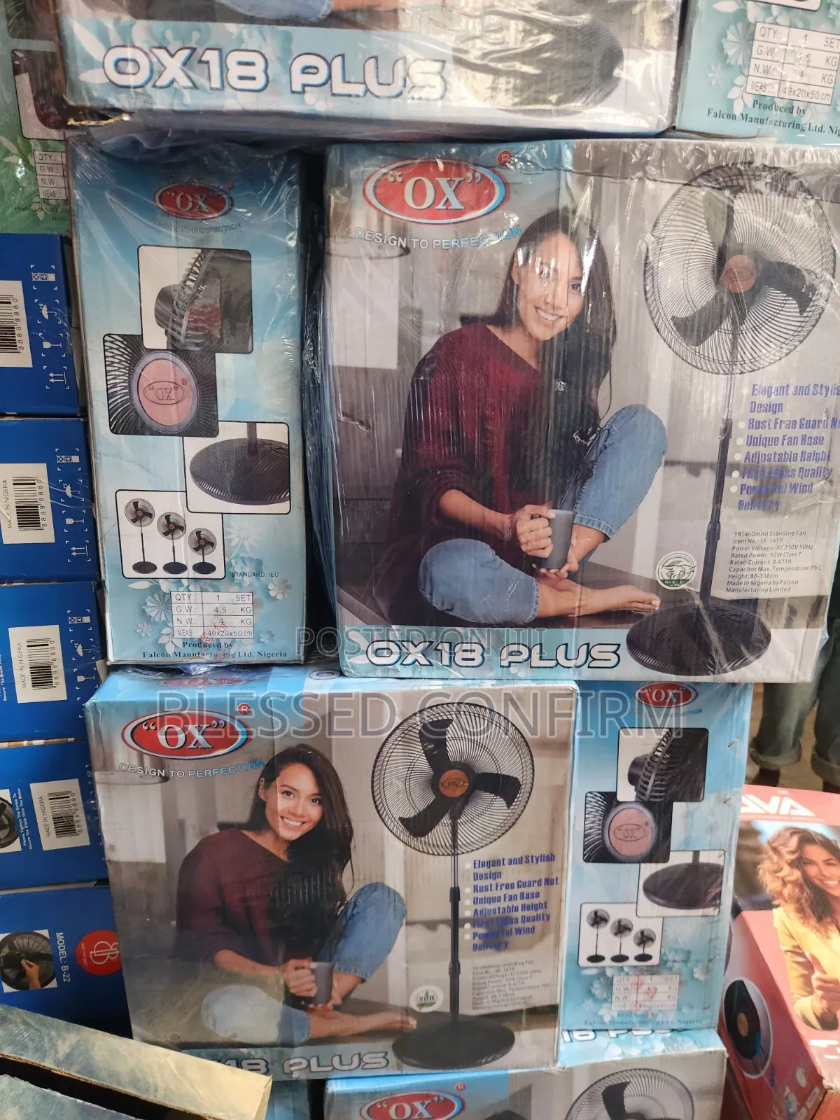 18" Inches Ox Plus Standing Fan