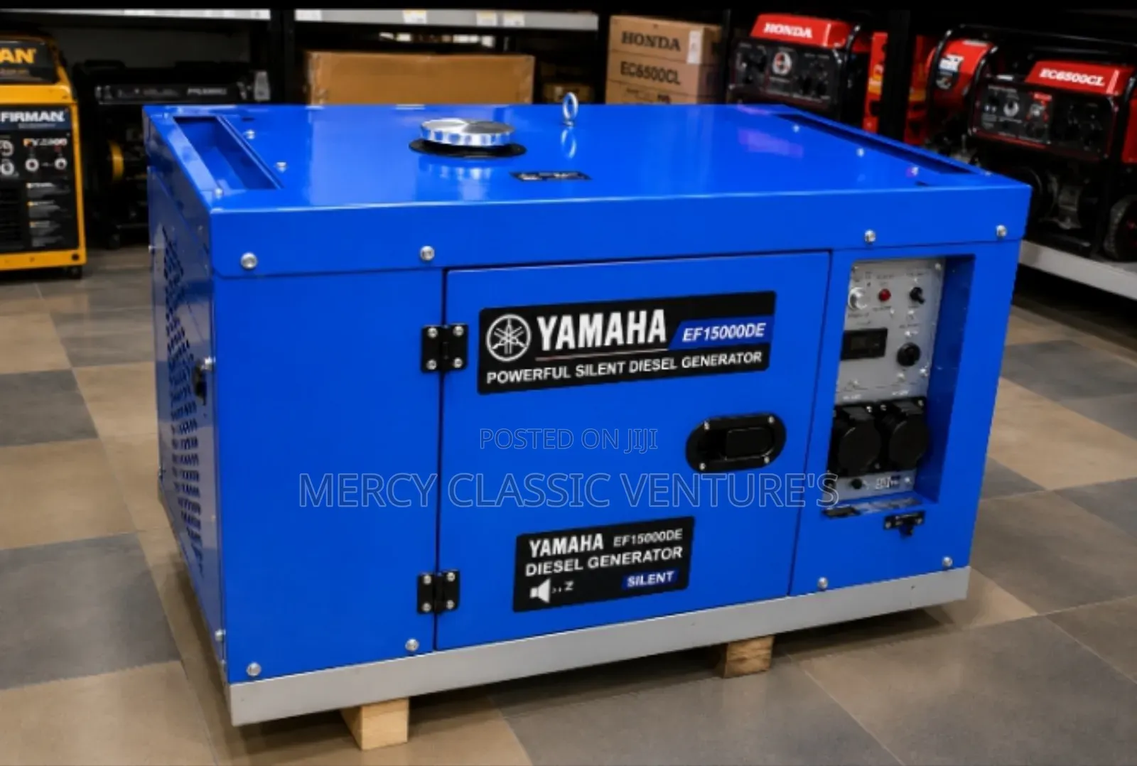 Yamaha EF15000DE 12.5kVA Silent Diesel Generator | Electric Heavy Duty