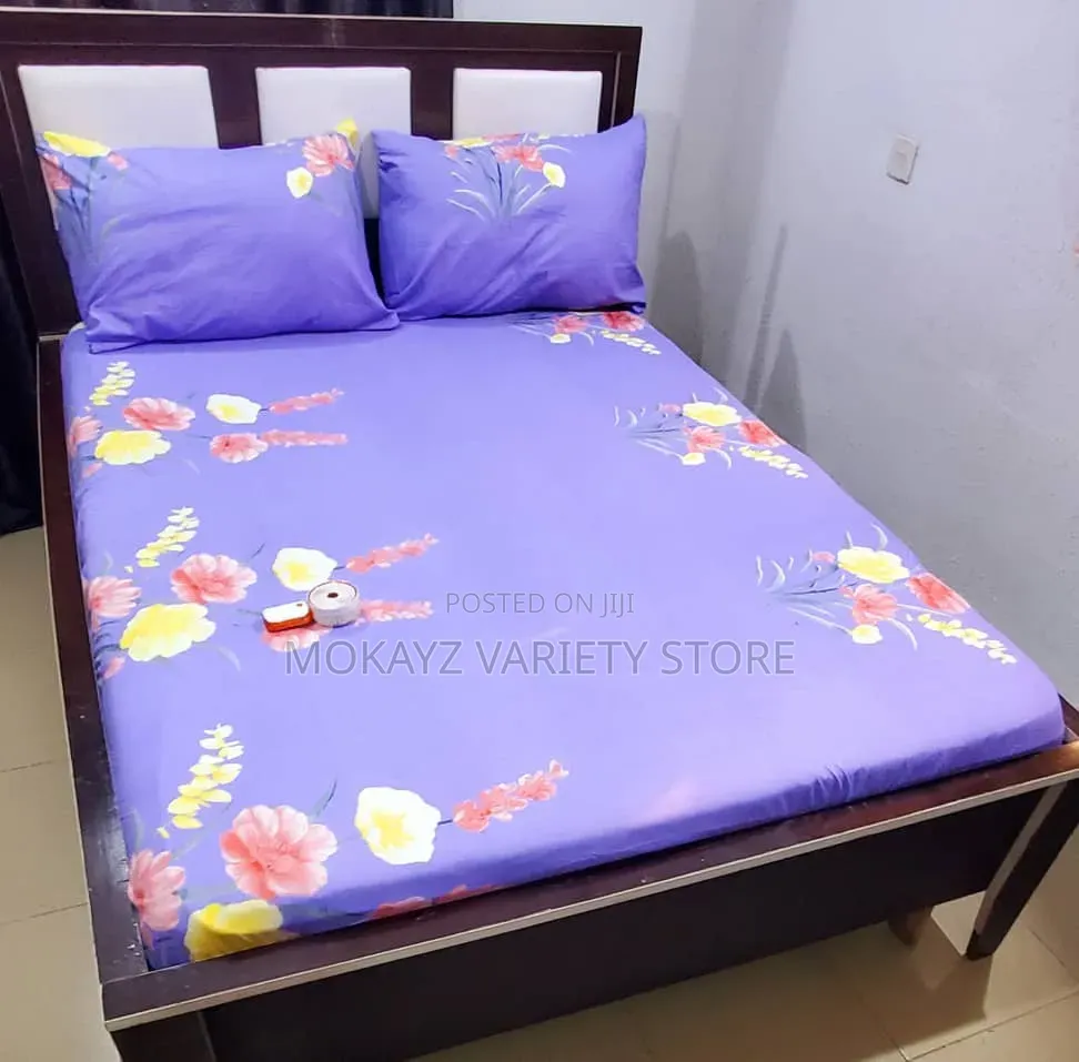 Purple Flowery Bedding Set (6by6)