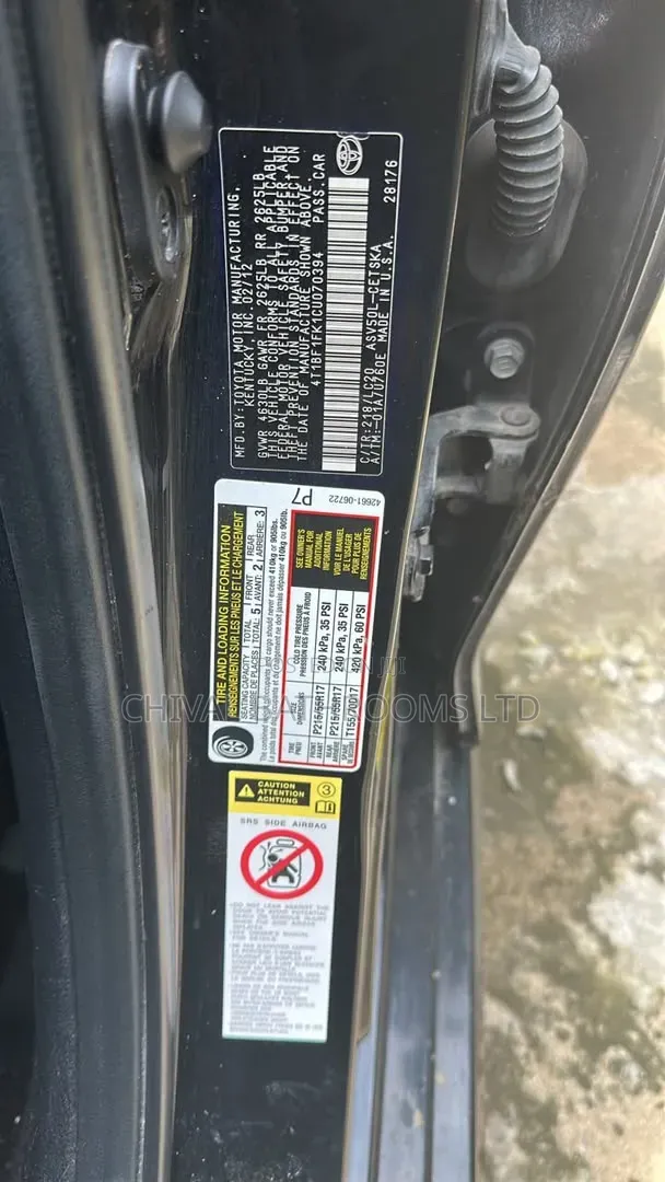 Toyota Camry 2012 Black