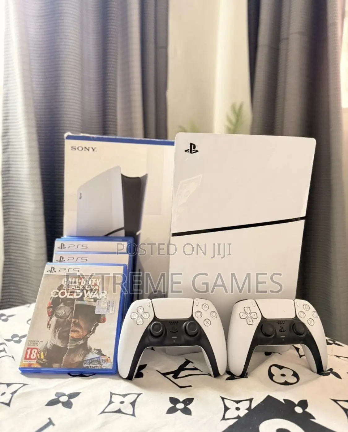 Ps5 Slim (1TB) With Twelve Downloaded Games and Two Pads