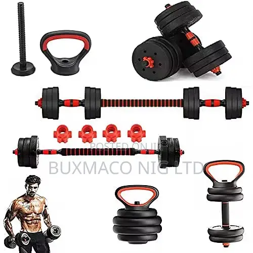 30Kg Dumbbells With Kettle+Base With Hand Gloves