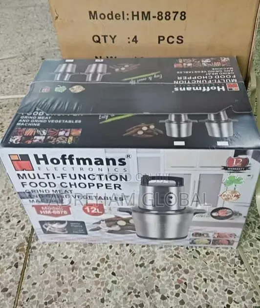 Hoffmans 12l Yam Pounder/Multi Function Food Chopper
