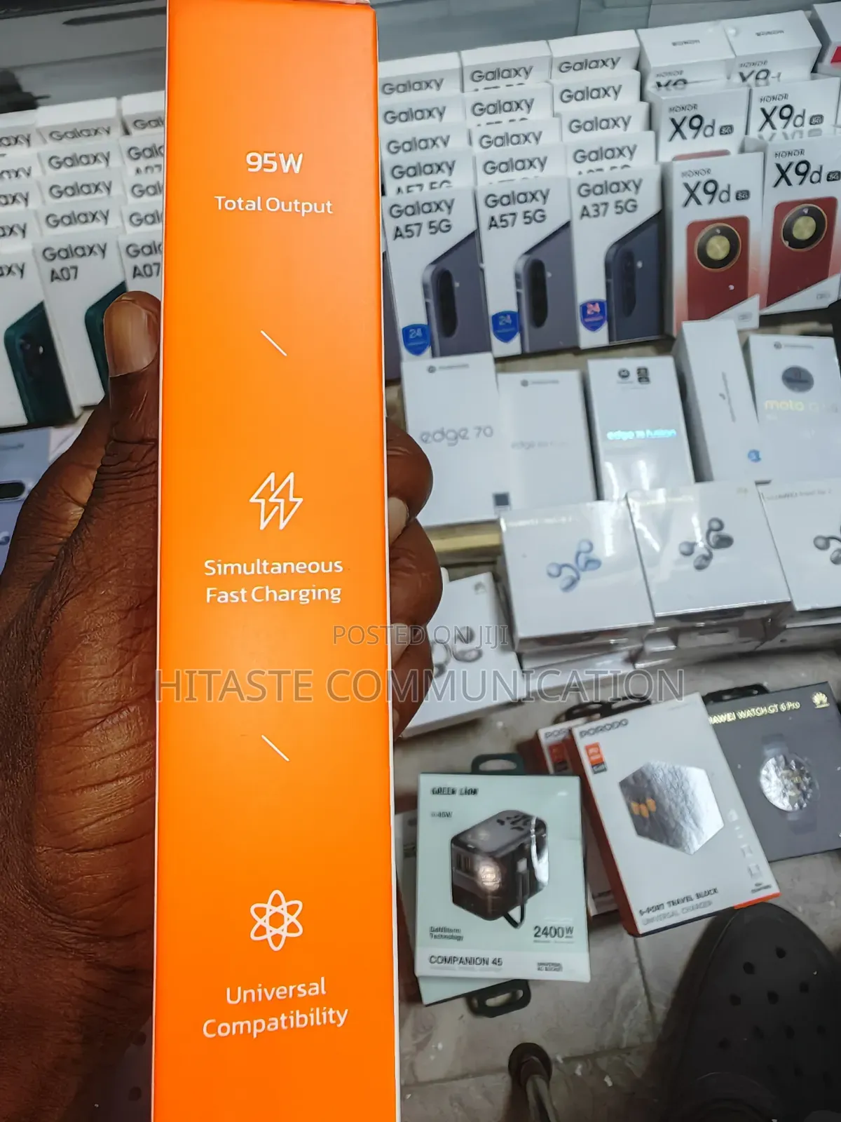 Porodo Transparent 95W Fast Car Charger