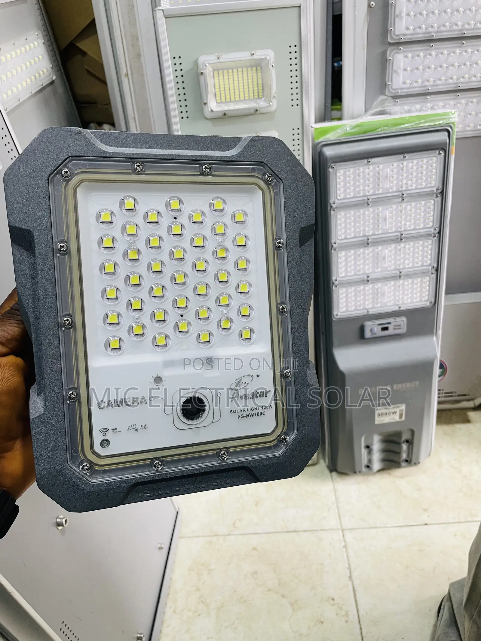 Solar Floodlights With Camera 100w