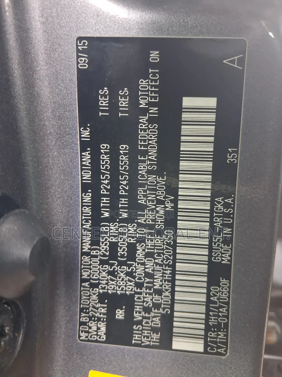 Toyota Highlander 2016 Gray