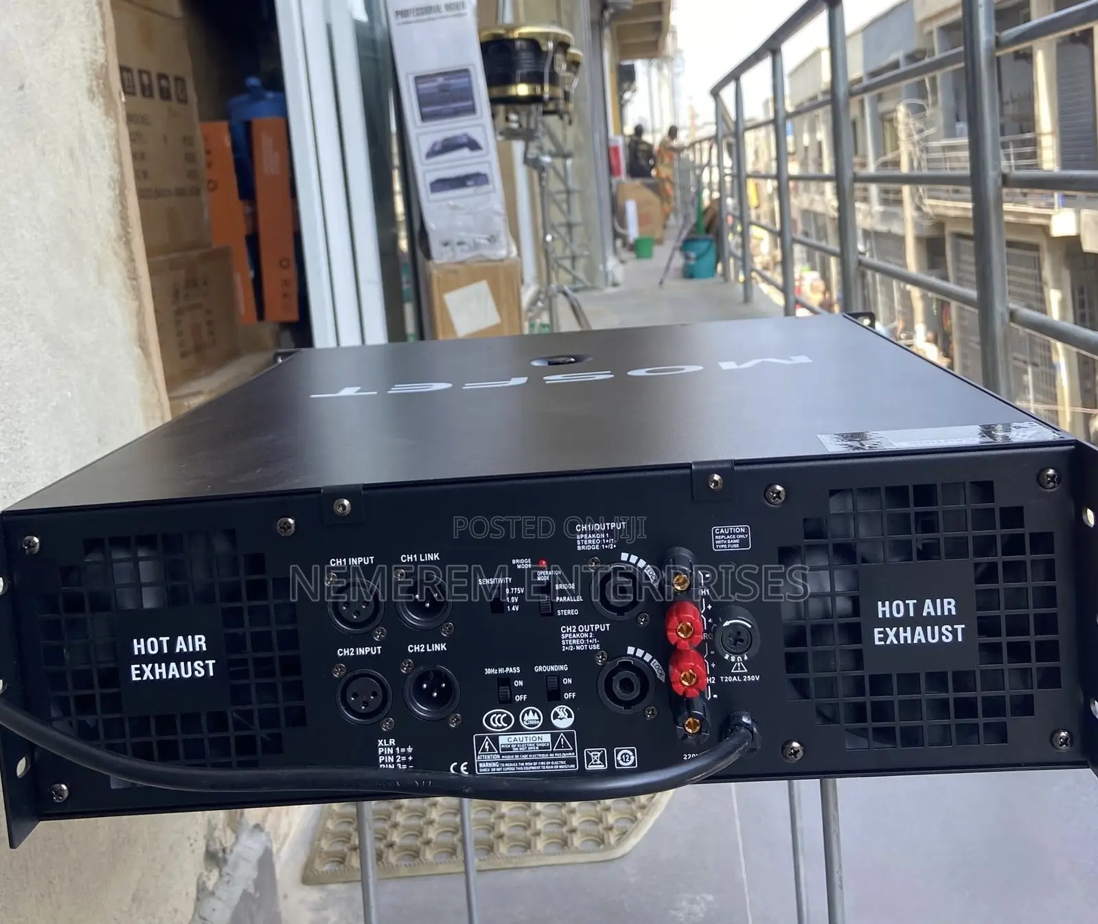 Heavy Duty MOSFET Professional 2-Channel Power Amplifier